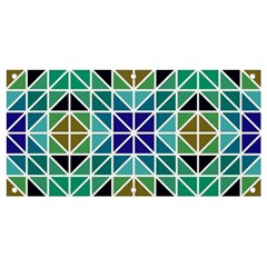 Mosaic Triangle Symmetry Banner And Sign 4  X 2  by Apen