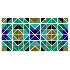 Mosaic Triangle Symmetry Banner And Sign 8  X 4  by Apen