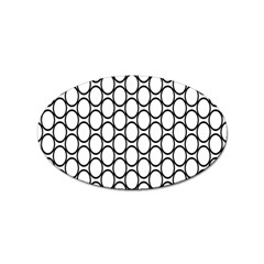 Black Pattern Halftone Wallpaper Sticker (oval) by Apen