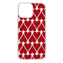 Hearts Pattern Seamless Red Love Iphone 13 Pro Max Tpu Uv Print Case by Apen