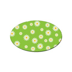 Daisy Flowers Floral Wallpaper Sticker (oval) by Apen