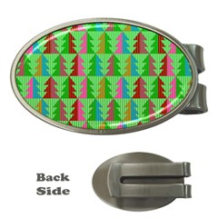 Christmas Background Paper Money Clips (oval)  by Modalart