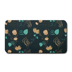 Flower Leaves Pattern Seamless Medium Bar Mat by Bedest