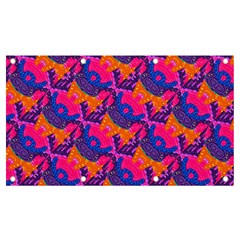 Purple Blue Abstract Pattern Banner And Sign 7  X 4 