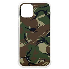 Camouflage Pattern Fabric Iphone 12/12 Pro Tpu Uv Print Case by Bedest