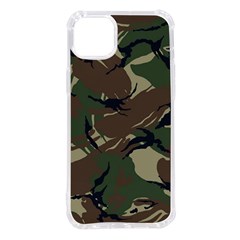 Camouflage Pattern Fabric Iphone 14 Plus Tpu Uv Print Case by Bedest