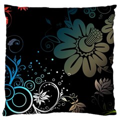 Flower Abstract Desenho Large Cushion Case (two Sides)