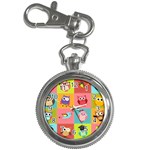 Owls Pattern Abstract Art Desenho Vector Cartoon Key Chain Watches