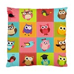 Owls Pattern Abstract Art Desenho Vector Cartoon Standard Cushion Case (One Side)