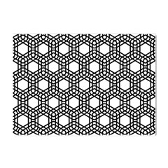 Geometric Floral Curved Shape Motif Crystal Sticker (a4)