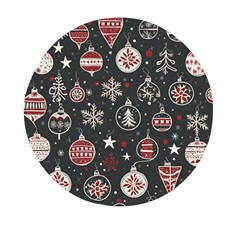 Christmas Decoration Winter Xmas Mini Round Pill Box (pack Of 3) by Ravend