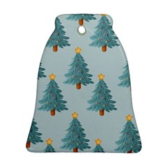Christmas Trees Time Bell Ornament (two Sides)