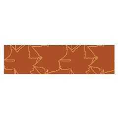 Autumn Leaves Repeat Pattern Oblong Satin Scarf (16  X 60 )