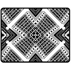 Pattern Tile Repeating Geometric Two Sides Fleece Blanket (medium)