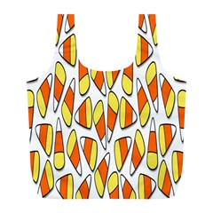 Candy Corn Halloween Candy Candies Full Print Recycle Bag (l)