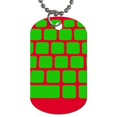 Keyboard Keys Computer Input Pc Dog Tag (one Side)