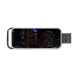 Hong Kong China Asia Skyscraper Portable Usb Flash (one Side) by Amaryn4rt