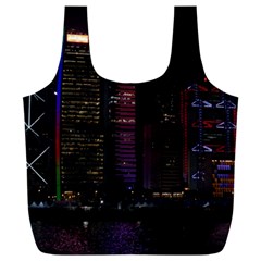 Hong Kong China Asia Skyscraper Full Print Recycle Bag (xxxl) by Amaryn4rt