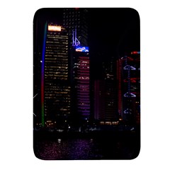 Hong Kong China Asia Skyscraper Rectangular Glass Fridge Magnet (4 Pack)