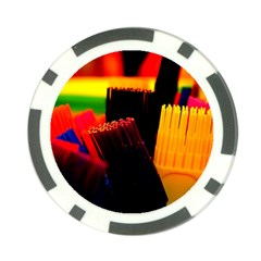 Plastic Brush Color Yellow Red Poker Chip Card Guard (10 Pack) by Amaryn4rt