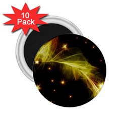 Particles Vibration Line Wave 2 25  Magnets (10 Pack)  by Amaryn4rt