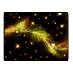 Particles Vibration Line Wave Two Sides Fleece Blanket (small) by Amaryn4rt