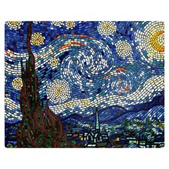 Mosaic Art Vincent Van Gogh Starry Night Premium Plush Fleece Blanket (medium) by Modalart