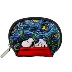 Dog House Vincent Van Gogh s Starry Night Parody Accessory Pouch (small) by Modalart