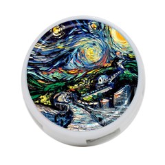 The Great Wall Nature Painting Starry Night Van Gogh 4-port Usb Hub (two Sides) by Modalart