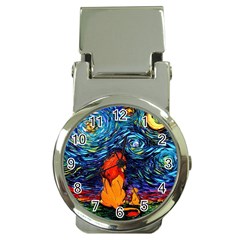 Lion Art Starry Night Van Gogh Money Clip Watches by Modalart