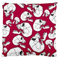 Terrible Frightening Seamless Pattern With Skull Large Cushion Case (two Sides)