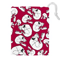 Terrible Frightening Seamless Pattern With Skull Drawstring Pouch (4xl)