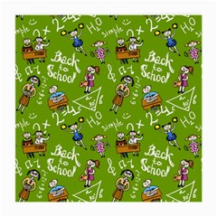 Seamless Pattern With Kids Medium Glasses Cloth