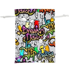 Hip Hop Background Lightweight Drawstring Pouch (xl)