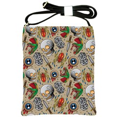 Tattoo Pattern Shoulder Sling Bag