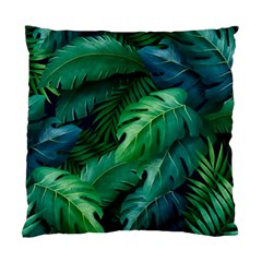 Tropical Green Leaves Background Standard Cushion Case (one Side)