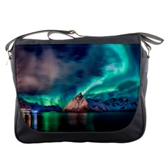 Amazing Aurora Borealis Colors Messenger Bag by Pakjumat