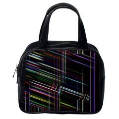 False Prismatic Black Background Classic Handbag (one Side) by Pakjumat