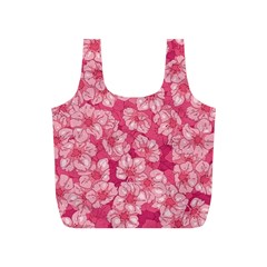 Cute Pink Sakura Flower Pattern Full Print Recycle Bag (s) by Pakjumat