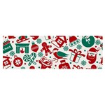 Background Vector Texture Christmas Winter Pattern Seamless Banner and Sign 6  x 2  Front