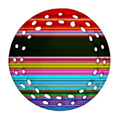 Horizontal Line Colorful Ornament (round Filigree) by Pakjumat