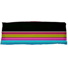 Horizontal Line Colorful Body Pillow Case (dakimakura) by Pakjumat