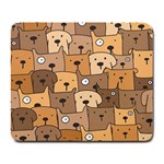 Cute Dog Seamless Pattern Background Large Mousepad Front