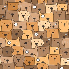 Cute Dog Seamless Pattern Background Play Mat (rectangle)