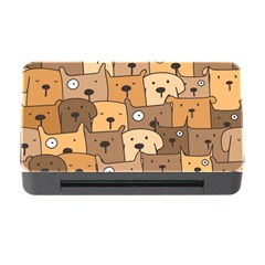 Cute Dog Seamless Pattern Background Memory Card Reader With Cf