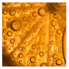 Lime Water Bubbles Macro Light Detail Background Square Satin Scarf (36  X 36 ) by Pakjumat