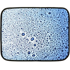 Drop Water Background Macro Splash Rain Drink Two Sides Fleece Blanket (mini) by Pakjumat