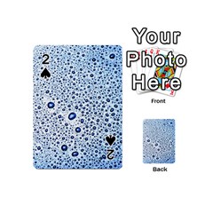 Drop Water Background Macro Splash Rain Drink Playing Cards 54 Designs (mini) by Pakjumat