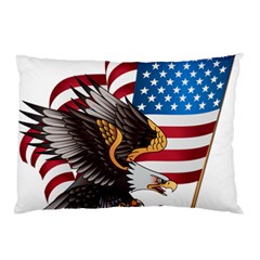 American Eagle Clip Art Pillow Case (two Sides) by Maspions