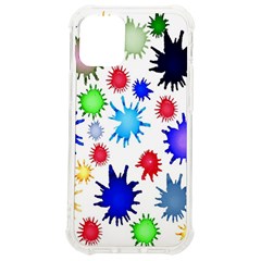 Inks Drops Black Colorful Paint Iphone 12 Mini Tpu Uv Print Case	 by Hannah976